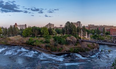 The Spokane River and Riverfront Park