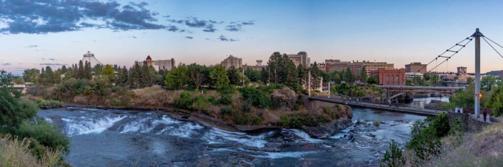 Spokane River Riverfront Park.